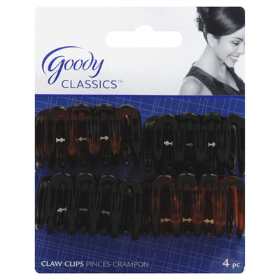 Goody Products Inc. Classics Wavy Claw Clip, 4 CT