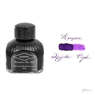 Diamine 80 ml Bottle Fountain Pen Ink, Majestic Purple