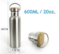 American Pumpkins Pumpkin Stainless Steel Bamboo 16-Ounce /450ml Travel Tumbler, Eco-friendly