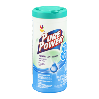 Ahold Pure Power Disinfectant Wipes Fresh Scent - 35 CT