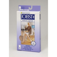 Jobst Women's Opaque 30-40 mmHg Open Toe Knee High Support Sock Size: Large, Color: Silky Beige