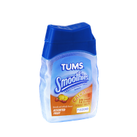 Tums Smoothies Extra Strength 750 Assorted Fruit Antacid with Calcium Chewable Tablets - 12 CT