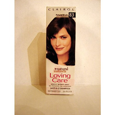 Clairol Loving Care, Hair Color Creme Lotion 83, Natural Black - 3 OZ, 1 ea