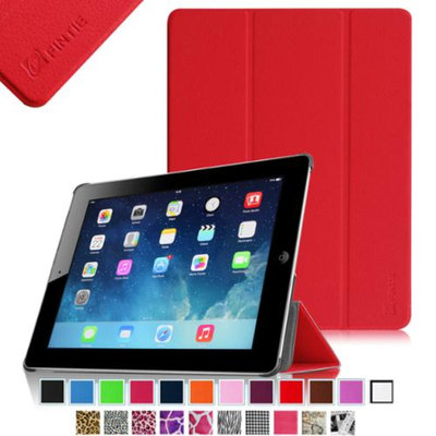 Fintie SmartShell Case for Apple iPad 4th Generation with Retina Display, iPad 3 & iPad 2, Red