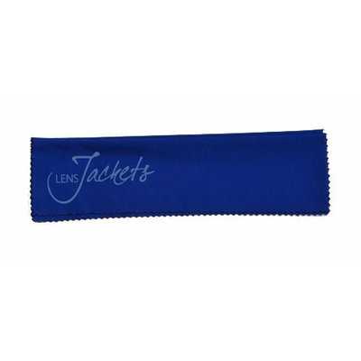 Lens Jackets LLC cbmcl81815 Lens Jackets Cleaning Cloths - Medium Cobalt Blue