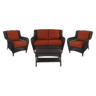 Threshold Threshold Madaga 4-Piece Wicker Patio Conversation