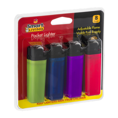 Smart Living Pocket Lighters - 8 CT