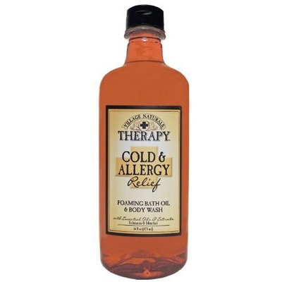 Village Naturals Therapy Cold & Allergy Liquid Mineral Bath 16 fl oz