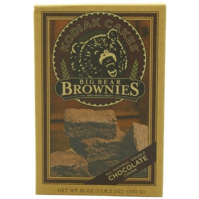 Kodiak Cakes Big Bear Brownie Mix, Double Chocolate Chunk, 18-Ounce Boxes (Pack of 6)
