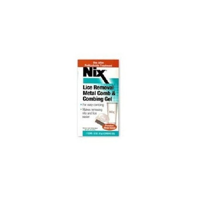 Nix Lice Removal Combing Gel With Comb and Metal Comb - 2 Oz