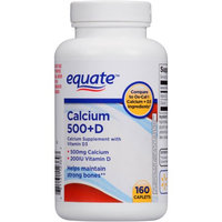 Perrigo Company Equate Calcium 500+D Dietary Supplement, 160 count