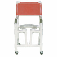 MJM International Bundle-94 Standard Deluxe Shower Chair with True Vertical Open Front Frame