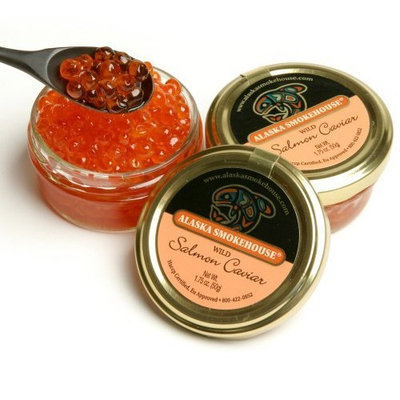 Alaska Smokehouse Wild Salmon Caviar, 1.75-Ounce Jars (Pack of 2)