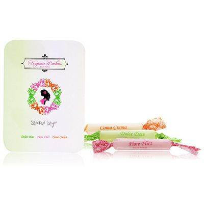 Fragrance Bonbons Stacked Style 6 Mini Refillable Sprayers Dolce Dew Flore Flirt Coco Crema