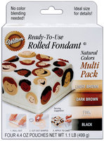 Wilton ROLLED FONDANT NATURAL COLORS MULTI-PACK Cake
