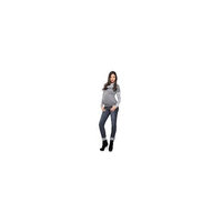Olian Maternity : Striped Cowl Neck - Grey (X-Large)