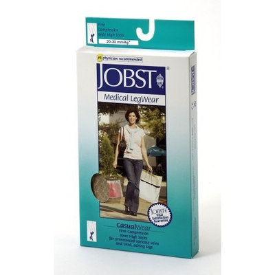 Jobst Women's CasualWear 20-30 mmHg Knee High Sock Size: X-Large, Color: Black