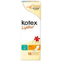 Kotex Lightdays Long Unscented Liners-18 ct
