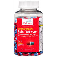 Walgreens Pain Reliever Extra Strength Gelcaps, 375 ea