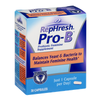 RepHresh Pro-B Probiotic Feminine Supplement - 30 CT