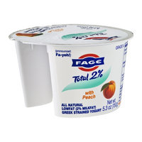 Fage Total 2% Yogurt Greek Strained All Natural-Lowfat with Peach
