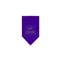 Ahi Cutie Patootie Rhinestone Bandana Purple Small