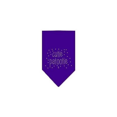 Ahi Cutie Patootie Rhinestone Bandana Purple Small