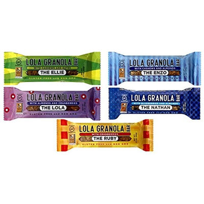 Lola Granola Bar The Ellie - with Cashews and Dates - 2.1 oz Bars, (Pack of 12)