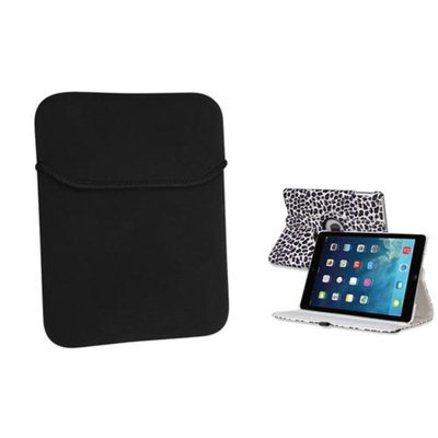 Insten INSTEN White/Purple Leopard 360 Leather Case Cover+Pouch For Apple iPad Air 5 5th Gen