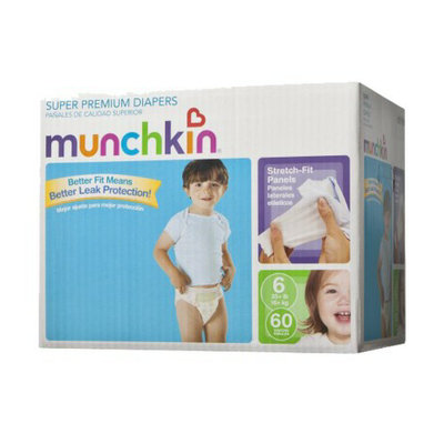 Munchkin Super Premium Diapers Box Pack - Size 6 (60 Count)