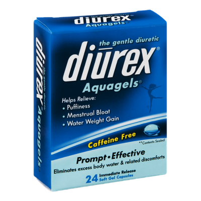 Diurex Aquagels Caffeine Free Diuretic Soft Gel Capsules - 24 CT