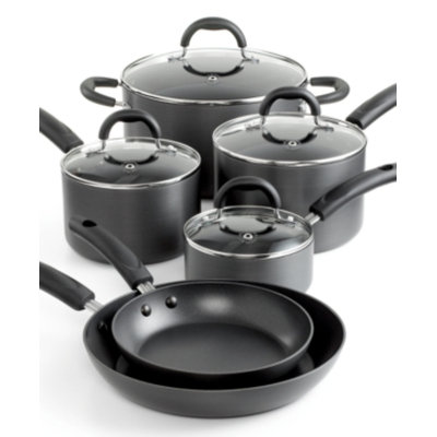Martha Stewart Collection Hard Anodized 10 Piece Cookware Set