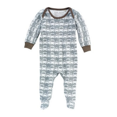 Dwell Studio Dwellstudio Organic Long Sleeve Footie Playsuit, Cars, 6-12 Months