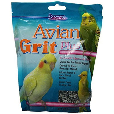 Fm Browns Brown's Avian Grit Plus with Licorice Scent, 20-Ounce