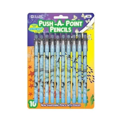 Bulk Buys BAZIC Dolphin Push A Point Pencil(Case of 24)