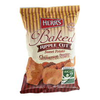 Herr's® Baked Ripple Cut Potato Crisps Sweet Potato With Cinnamon Sugar