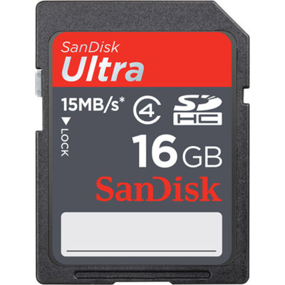 SanDisk Sandisk SDSDRH016GA11 16GB Ultra II SD-Highcapacity SDHC Memory Card