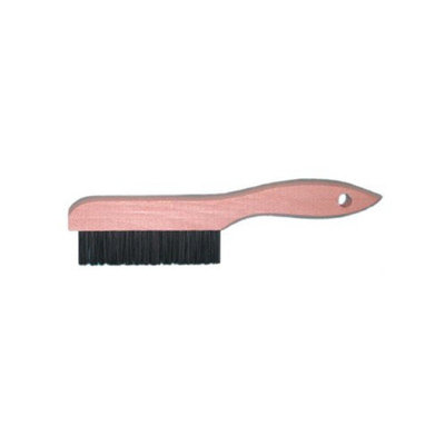 Magnolia Brush Shoe Handle Wire Scratch Brushes - shoe handle brass wirebrush (Set of 12)