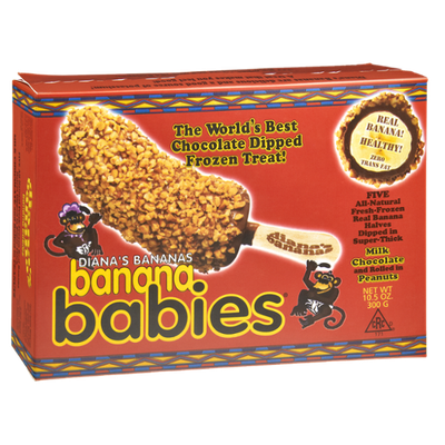 Diana’s Bananas Milk Chocolate with Peanuts - Banana Babies – 5 CT