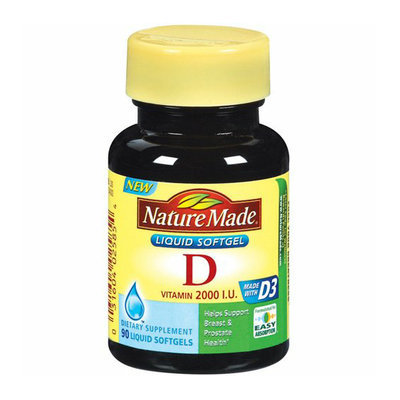 Nature Made : Vitamin D 2000 I.U. Liquid Softgels Dietary Supplement