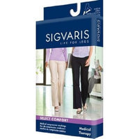 Sigvaris 860 Select Comfort Series 20-30mmHg Women's Closed Toe Knee High Sock Size: X1, Color: Dark Navy 08
