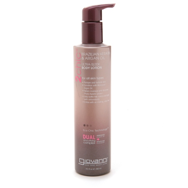 Giovanni 2chic Brazilian Keratin & Argan Oil Ultra-Sleek Body Lotion