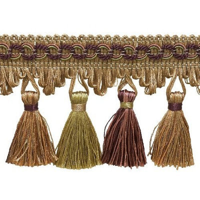 DecoPro Imperial Collection Trims Dusty Rose, Olive Green, Eggplant 2 3/4