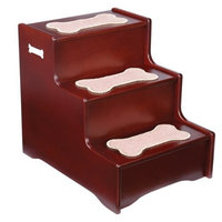 Pet Studio MDF A Step Above Pet Stairs, Mahogany