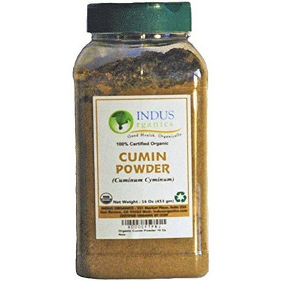 Indus Organics Indus Organic Cumin Seeds Powder 1 Lb Jar, high Purity, Freshly Packed