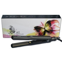Herstyler Titanium Black Titanium Flat Iron, Black