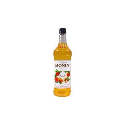 Monin Flavored Syrup, Peach, 33.8-Ounce Plastic Bottle (1 liter)