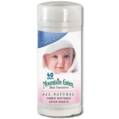 Green Mountain Coffee Free and Clear Baby Dryer Sheet (Set of 40)