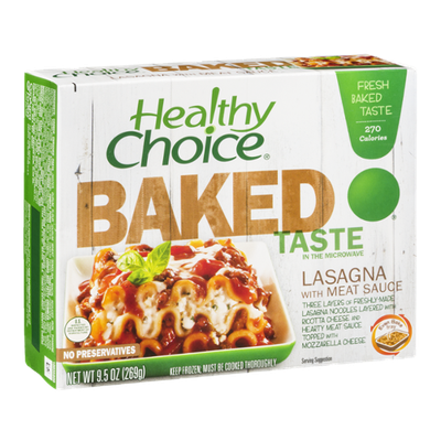 Healthy Choice Baked Taste Lasagna with Meat Sauce