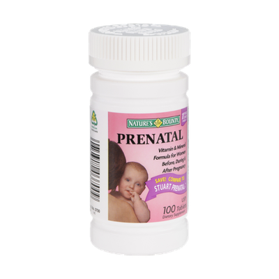 Nature's Bounty Prenatal Dietary Supplement- 100 CT